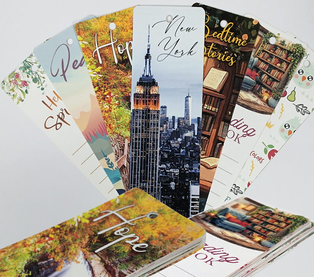 Bookmarkers with fun designs.